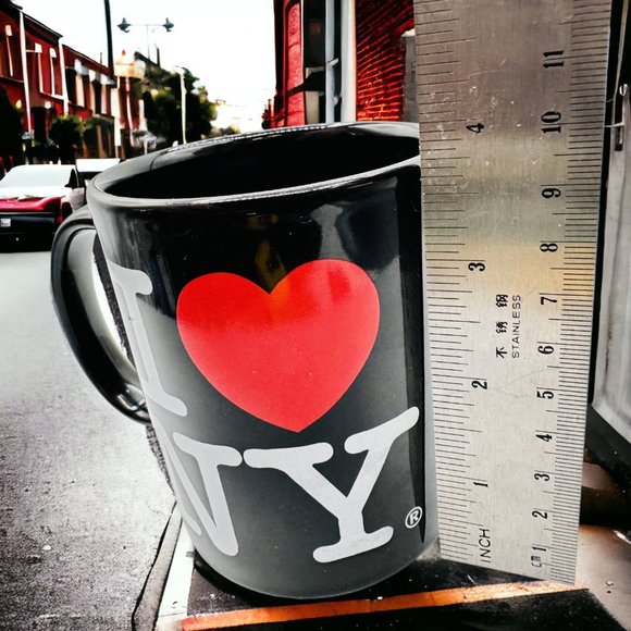 Blacks I Love NY York Mug 0- I Heart New York Iconic Mug - Picture 7 of 8